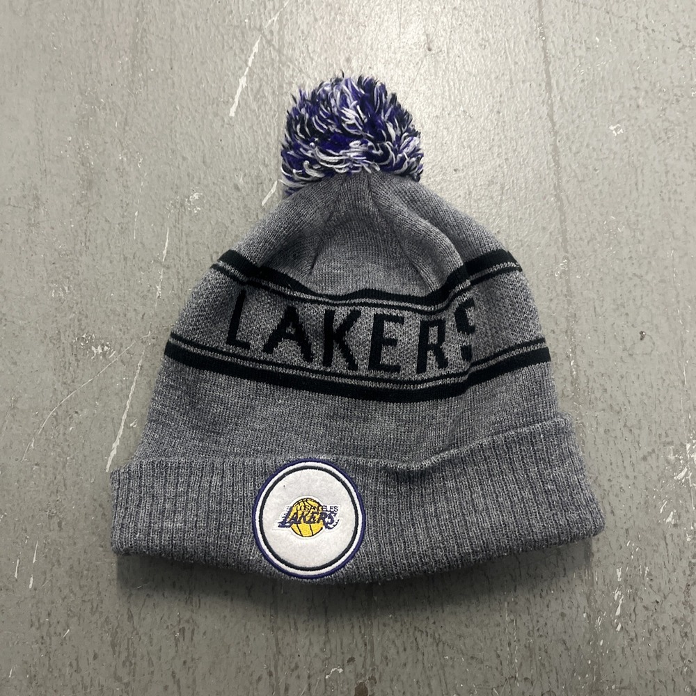 Los Angeles Lakers LA‎ Knit Winter Hat Beanie Cap Sideline NBA